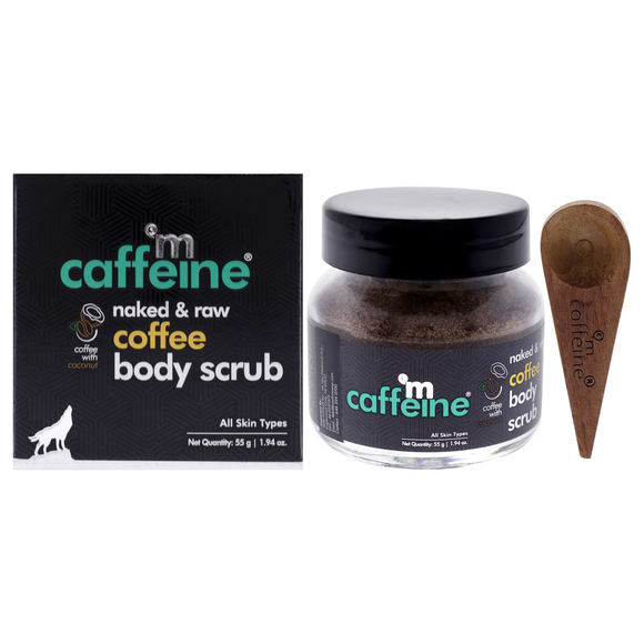 Naked and Raw Coffee Body Scrub - Coconut - by mCaffeine for Unisex - 1.94 oz - Picture 1 of 5